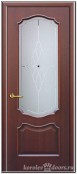 Prime Doors Лагуна Красное дерево Макоре Со стеклом